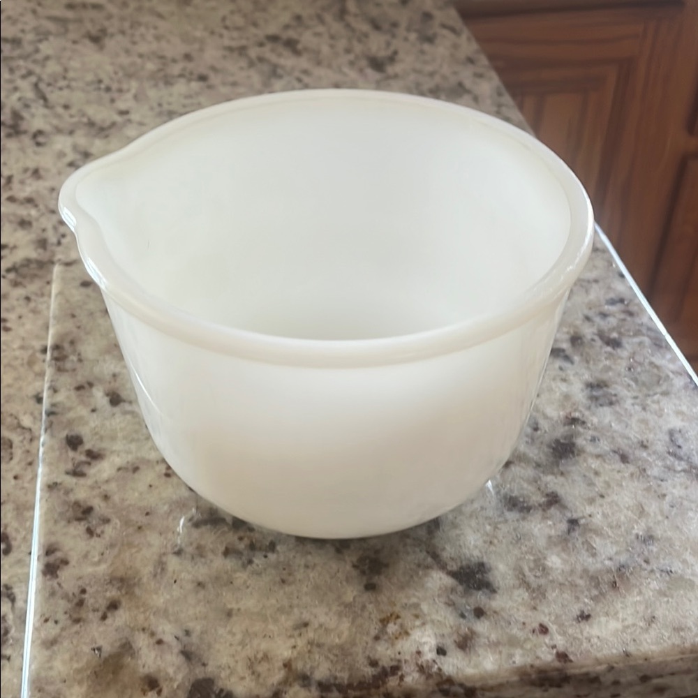 Vintage Glasbake White Mixing Bowl